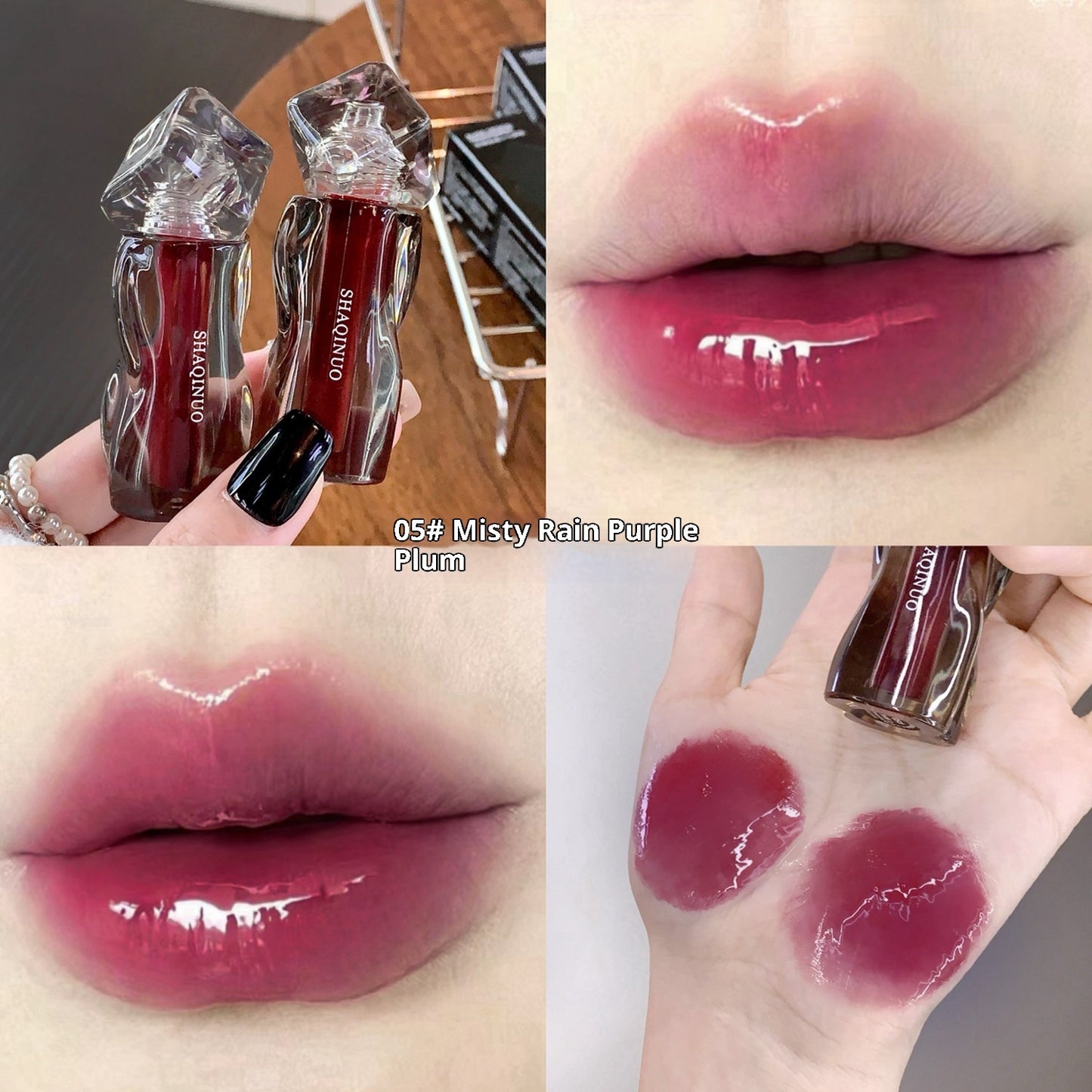 Glassy Lip Gloss with Hydrating Shine in Six Everyday Wear Shades
