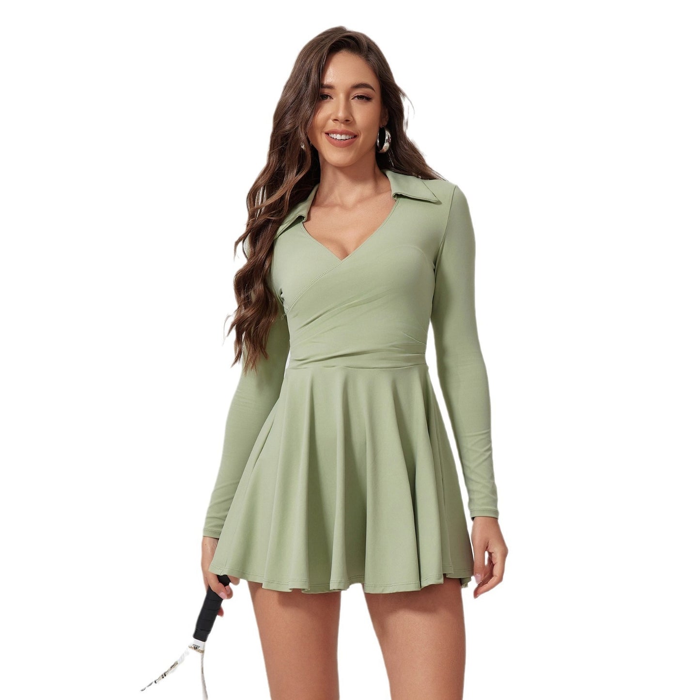 Golf Tennis Skirt - Women's Athletic Sports Dress with Built-in Shorts