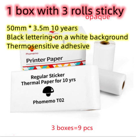 Portable Mini Thermal Label Printer - Bluetooth Home Photo Student Wrong Question Price Tag Printer