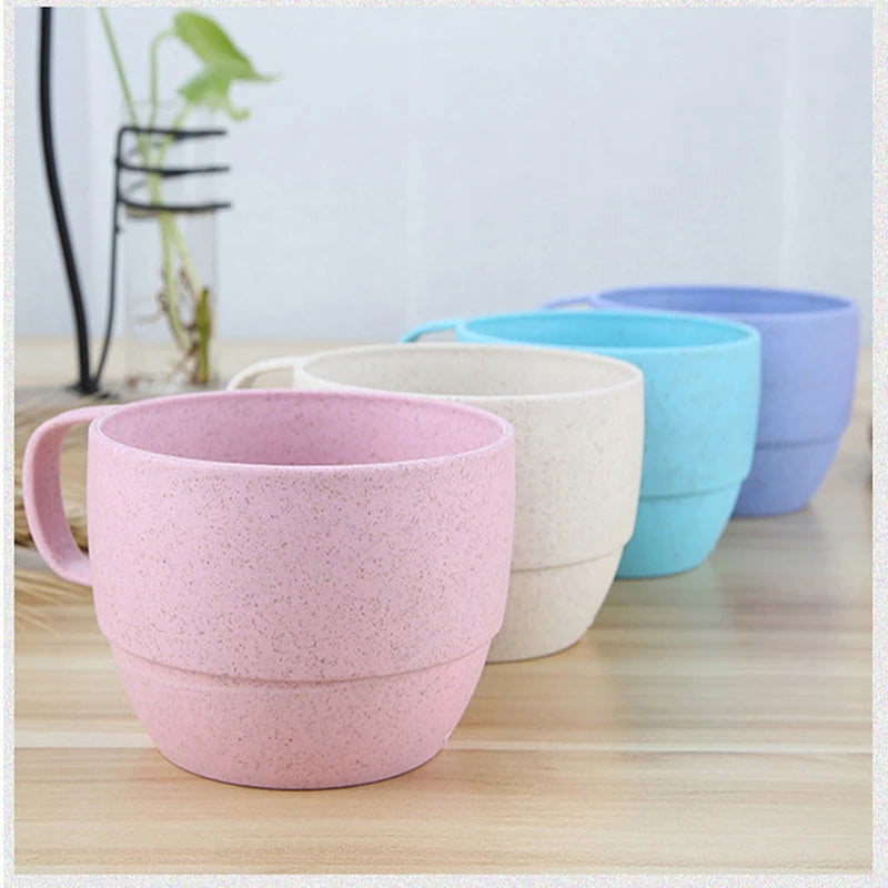 Wheat Straw Kettle Cup Set Drinking Cup Set Drinking Kettle Reusable Eco Friendly Plastic Biodegradable Picnic Sharing