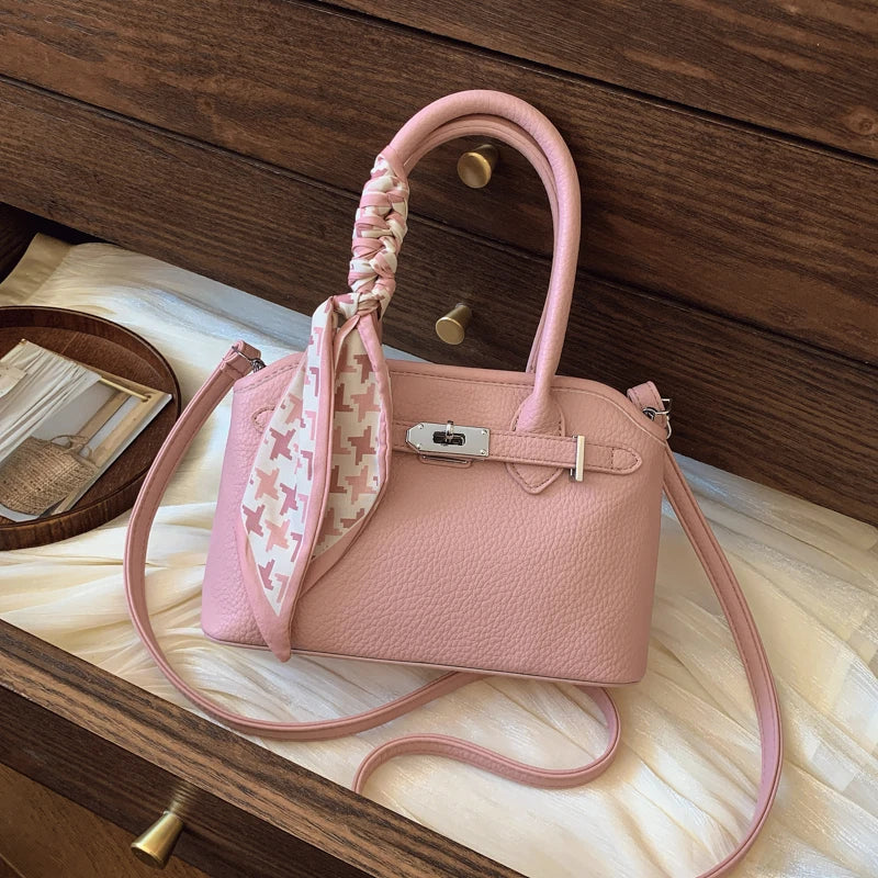 New 2026 Women's Casual Young Lady Shoulder Bag with Zipper Closure Handbags for Ladies