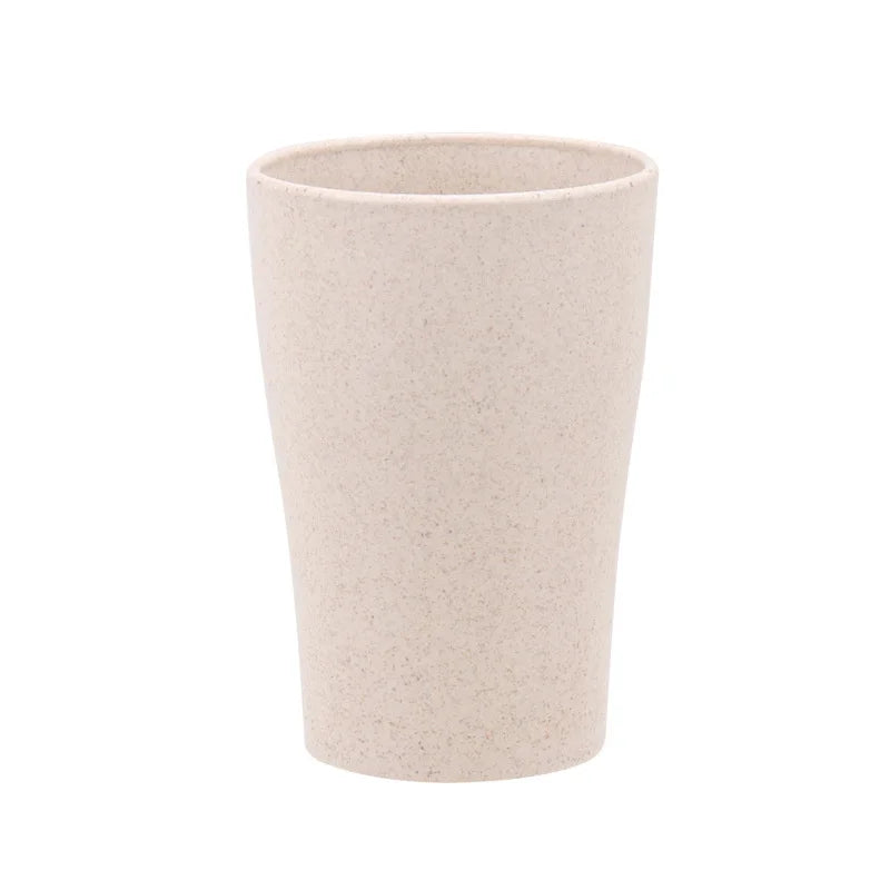 Wheat Straw Water Cup 4Pcs/set Multi-Functional Coffee Glue Plastic Biodegradable Mouthwash Toothbrush Cup Reusable Kids Glass