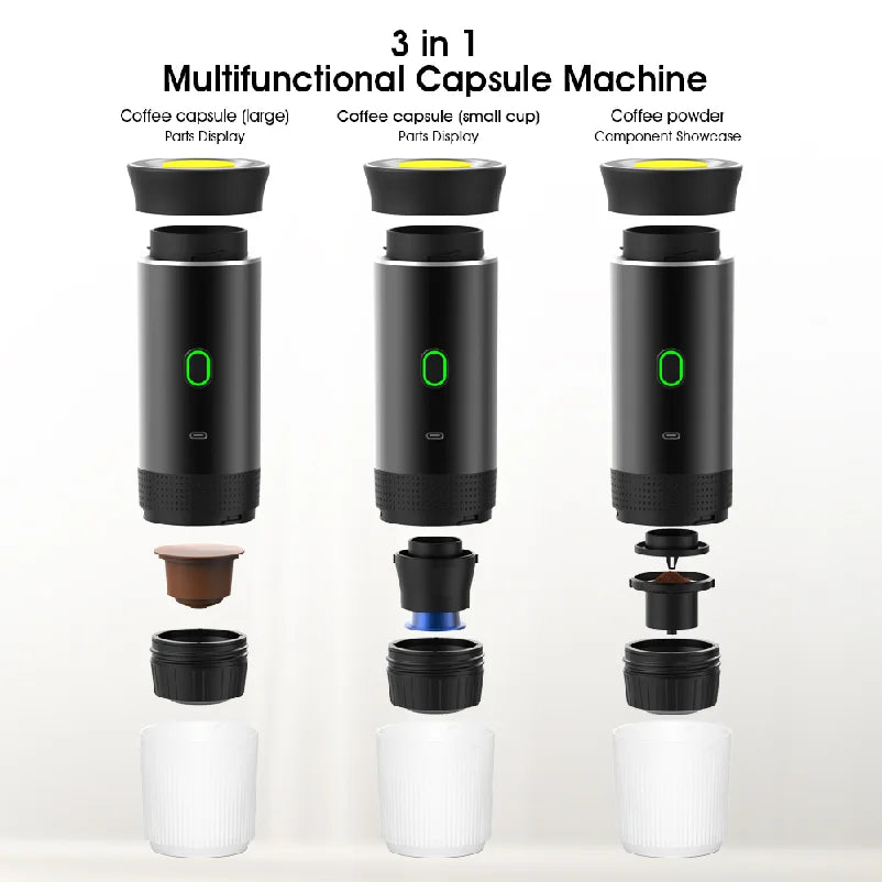 Coffee Grinder Cordless Automatic Heating Portable Coffee Machine Cold Brew Capsule Outdoor Portable Coffee Machine