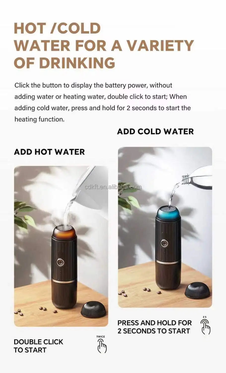 Electric Drip Coffee Makers Self-heating Portable Coffee Maker Espresso Capsule Coffee Machine Factory Price Custom 15-20bar 12v