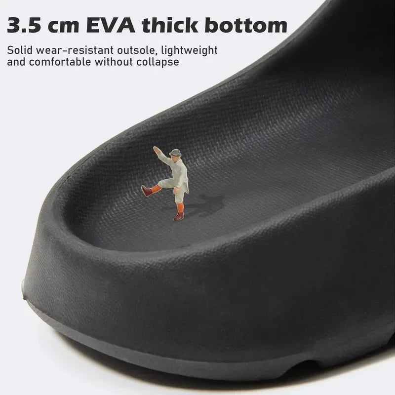 Coconut Slippers Cloud Thick-Soled Sandals Soft Bottom Beach Men Women EVA Slides COCONUT LUXURY