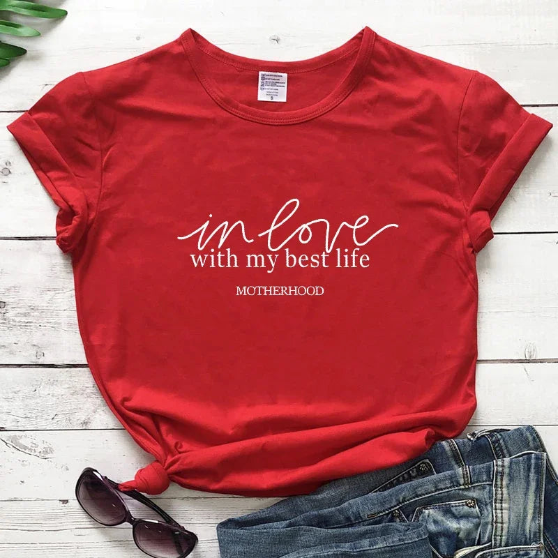 In Love With My Best Life Shirts - Inspirational Shirts | Merch Gone Viral