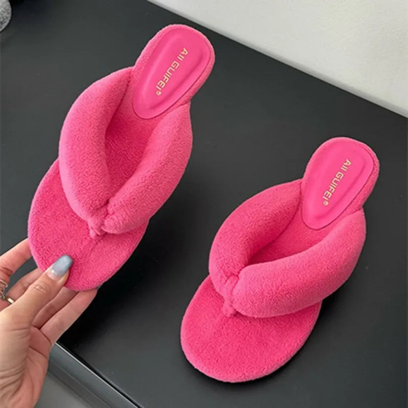 Comfort Soft Wedges Slippers Women Summer Sexy Clip Toe Flip Flops Fashion Non-slip Vacation Beach Slide Sandals Sandalias Mujer