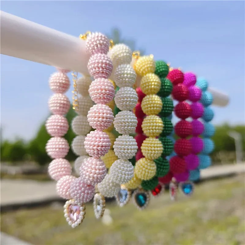 Hot Sale High-end Colorful Personalized Pearl Pet Collar Adjustable Neck Necklace for Puppy Cats Dogs Wedding Party Pet Supplies