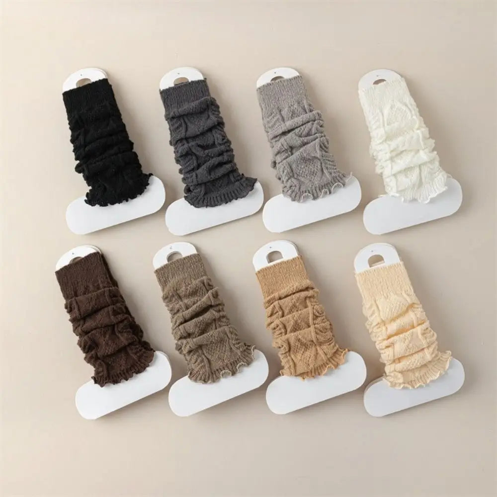 New Knitting Leg Warmers Cute Sweet Warm Foot Cover Boot Warmers Autumn Winter