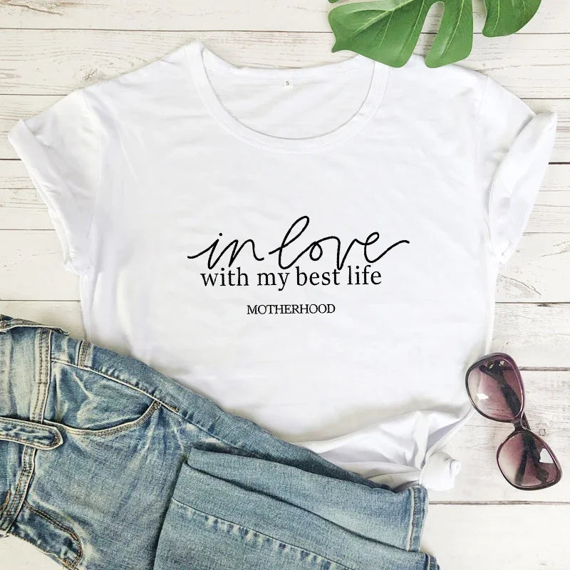 In Love With My Best Life Shirts - Inspirational Shirts | Merch Gone Viral