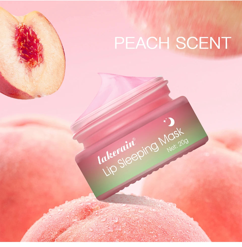 Lip Sleeping Mask Peach Moisturizing And Collagen Enhancing Restores Hydrates And Volumizes Dry And Chapped Lips Care Products