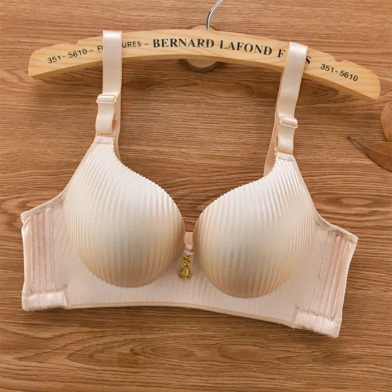 Wireless Push Up Bra 8cm Padded Bralette for Women Plus Size No Underwire Thickened Soft Cup Adjustable Straps Comfort Lingerie