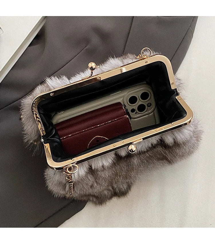 Luxury Soft Faux Fur Handbags | Merch Gone Viral