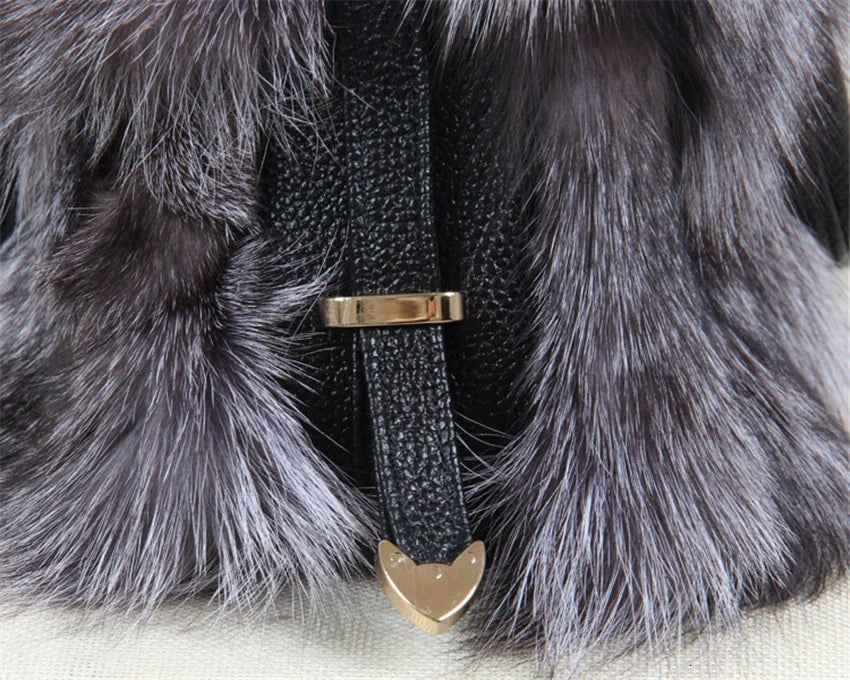 2026 Luxury Real Fox Fur Bag Winter Women Handbag Designer Luxury Bag Evening Party Bags Leather High Quality Shoulder Bag Natural Fur Bag