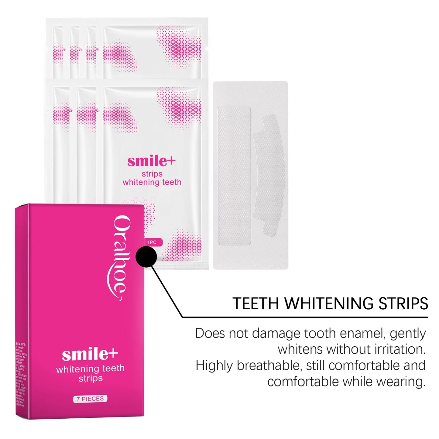 Teeth Whitening Strips: Clean Oral Stains, Tartar and Yellow Teeth, Brighten Teeth, Portable Whitening Strips