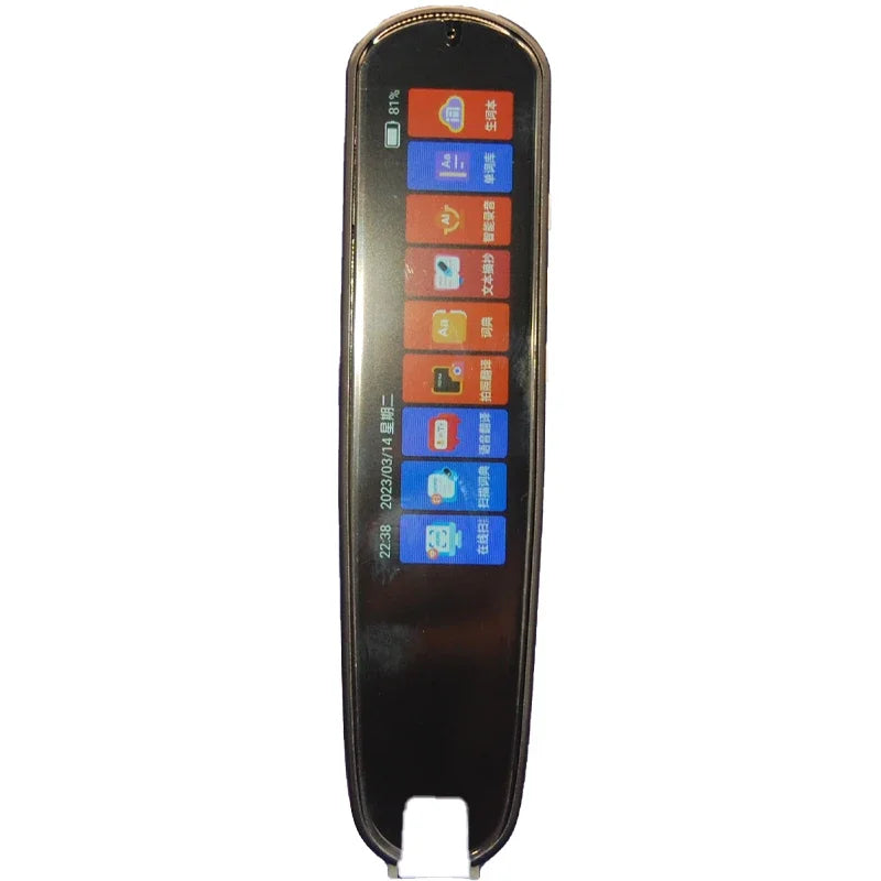2026 Smart AI Scan Pen – 134 Languages, Voice & Photo Translator, 3.38” Touchscreen, Offline Record & Instant Translation