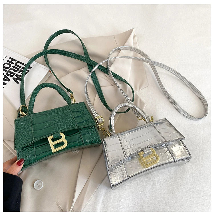 Fashionable Leather Handbag With Spacious Interior For Elegant Ladies By Famous Designer, Luxury Brand