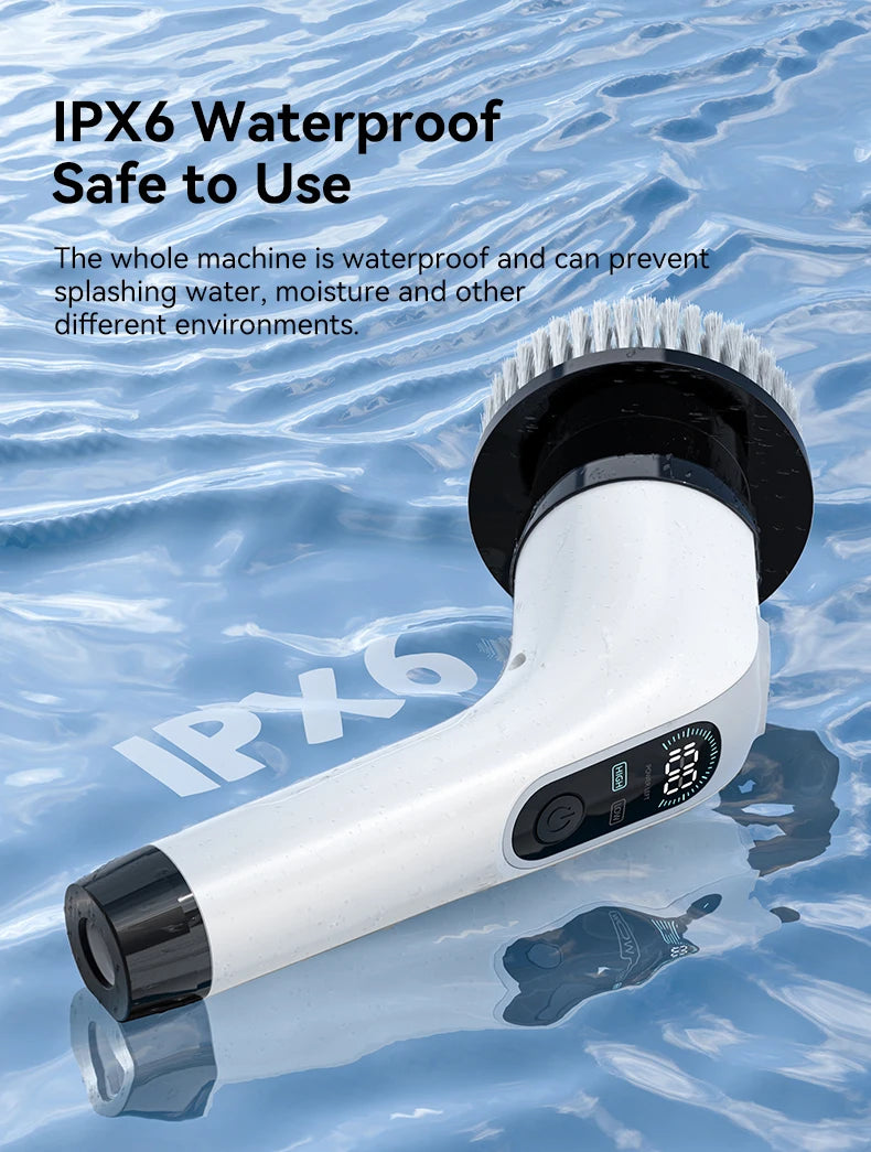 Cordless Electric Cleaning Brush 7-in-1 Bathroom Window Electric Spin Cleaner Kitchen Toilet Automotive Household Rotate Clean