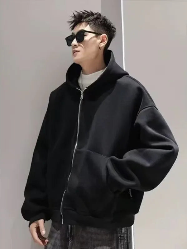 Viral Must Have Backpack Hoodie high street fashion three-dimensional backpack men clothing Y2K trend hoodie oversized casual sportswear