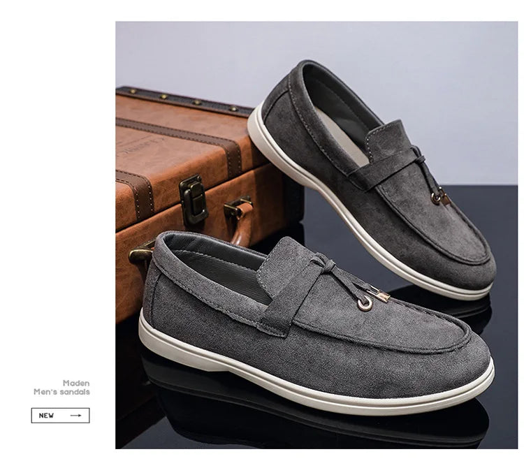 2025 Classics Men's Slip on Loafers Lightweight Breathable Flats Non Slip Comfort Daily Casual Soft Sole Outdoor Walking Shoes
