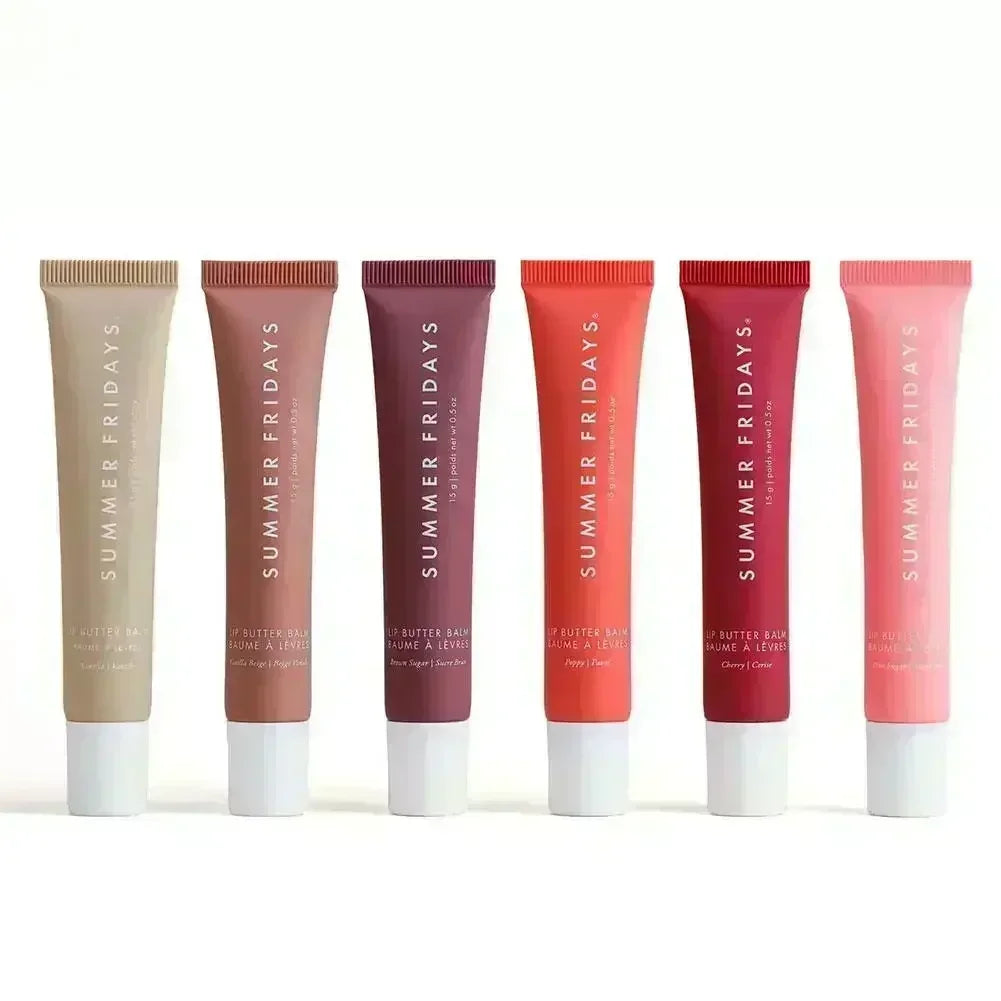 Iced Coffee Butter Lip Balm Moisturizing Transparent Lipstick Set Smooth Soft Tube Mirror Lip Gloss Lip Makeupv