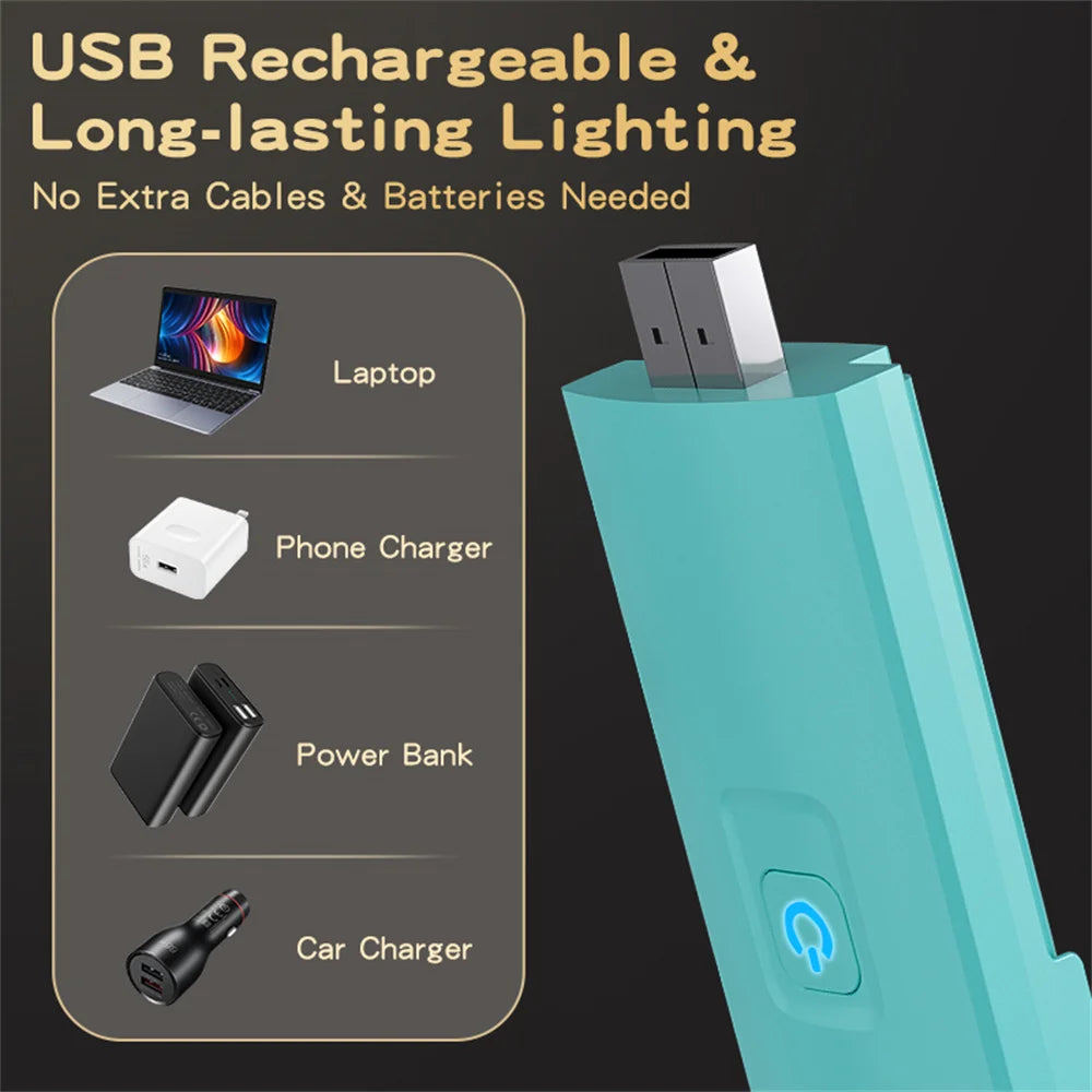 USB Rechargeable Book Light Brightness Adjustable Clip Bookmark Light Led Book Lamp Night Read Lamp For Kids Bedroom Read Light