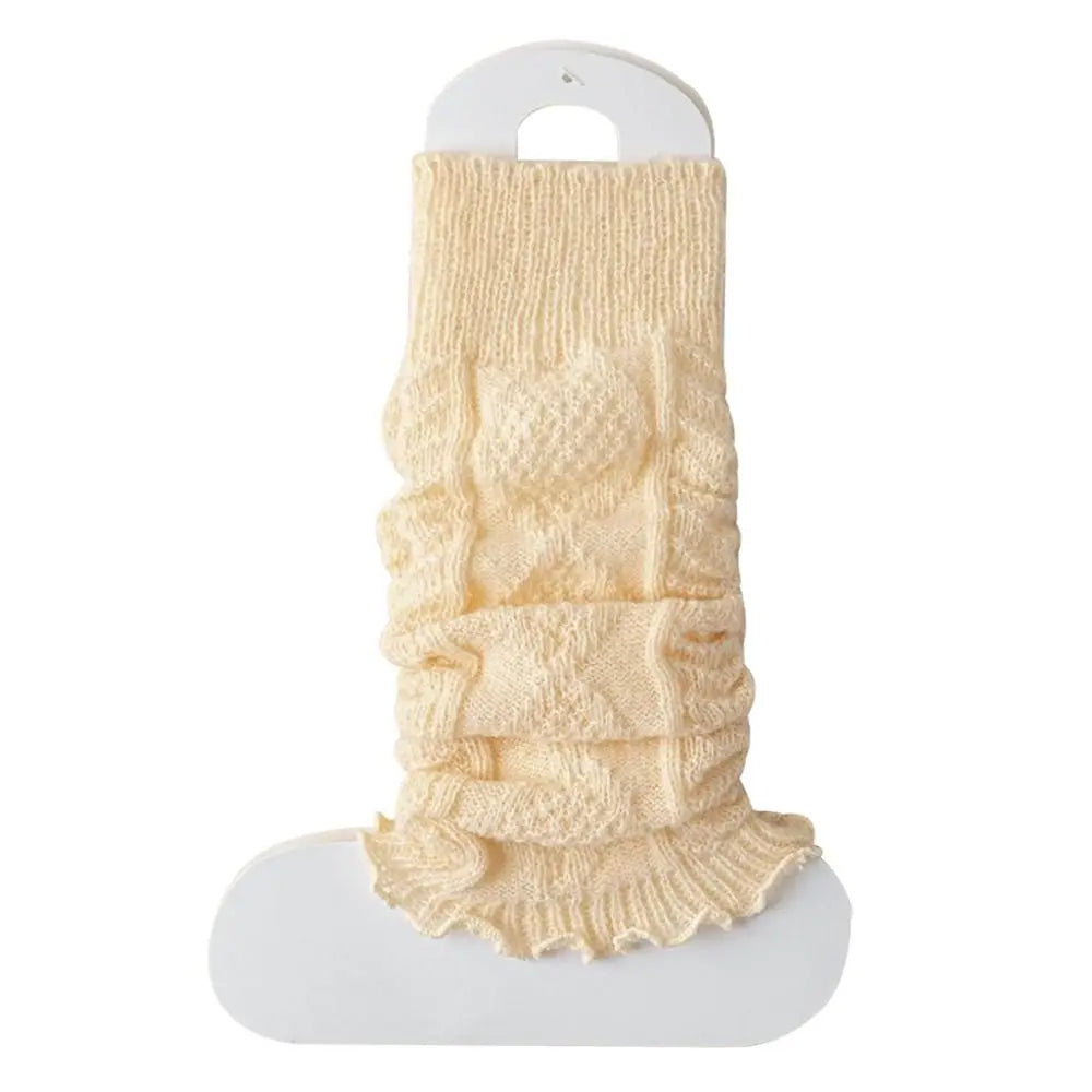 New Knitting Leg Warmers Cute Sweet Warm Foot Cover Boot Warmers Autumn Winter