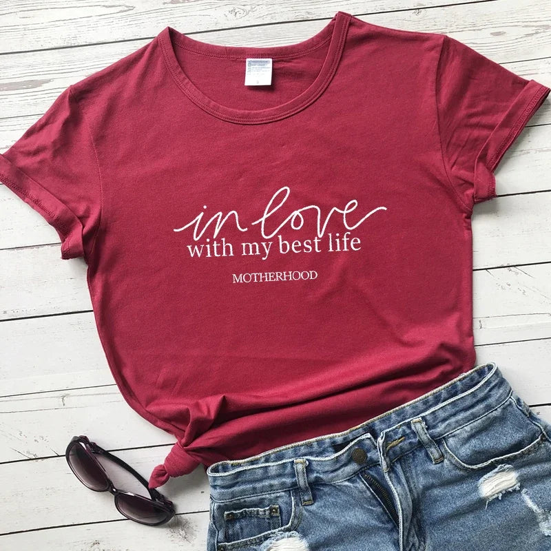 In Love With My Best Life Shirts - Inspirational Shirts | Merch Gone Viral