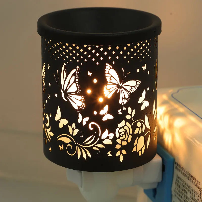 Creative Metal Plug In Wax Warmer Electric Burner Scented Oil Night Lamp Aromatherapy Furnace Bedroom Gift Incense Burner