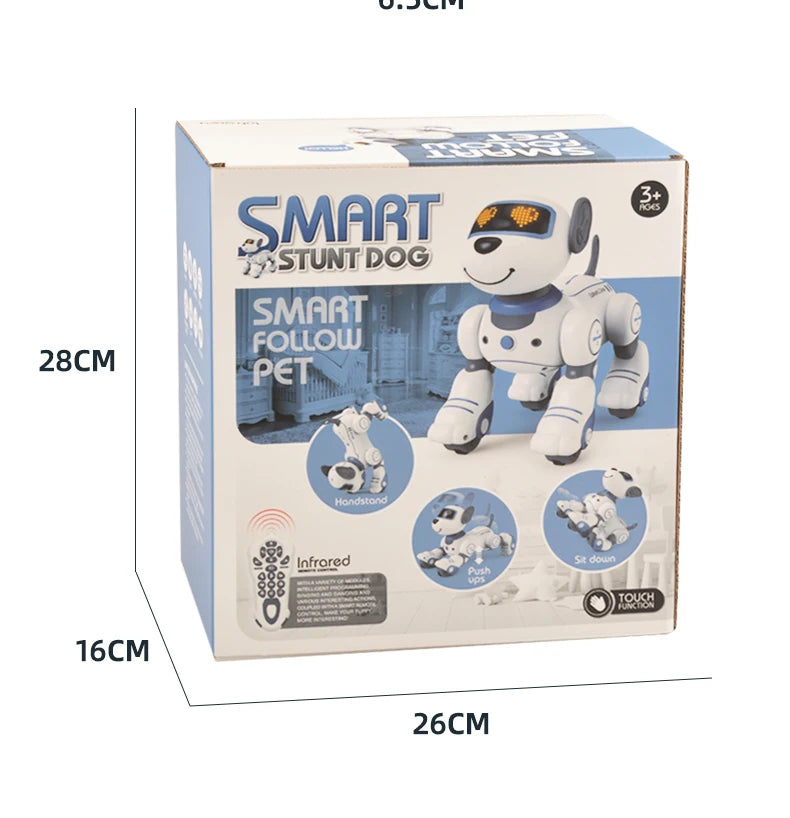 Intelligent Robot Dog - Remote Control Electronic Pet with Stunts for Kids