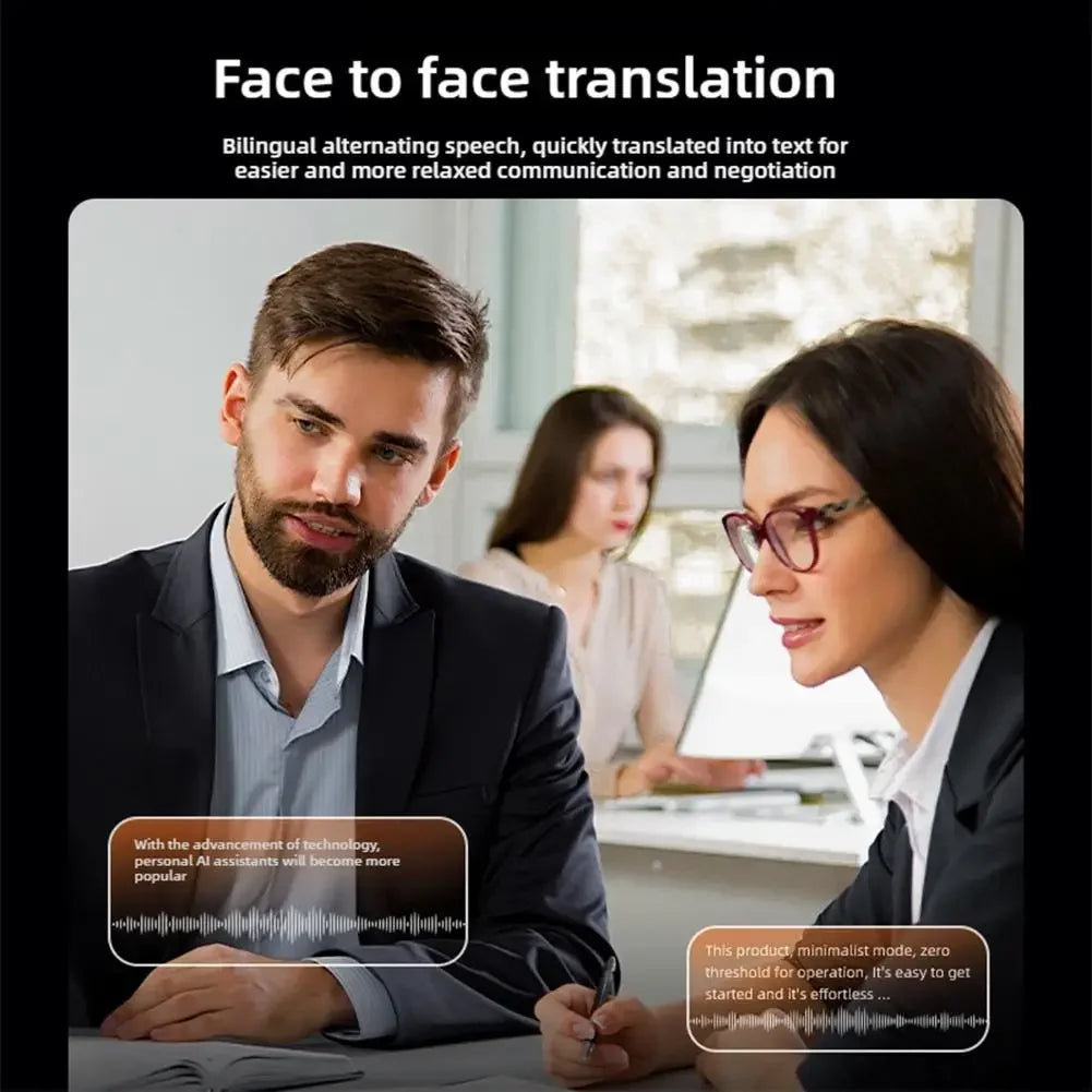 Ai Smart Voice Translator – 2025 Real-Time 50-Language Bluetooth AI Assistant with Photo & Audio Recognition | Portable Travel Translator Device