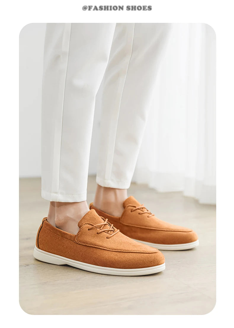 2025 Summer Loafers Men Casual Shoes Breathable Lace Up Lightweight Versatile Comfortable SUMMER CHAMPION