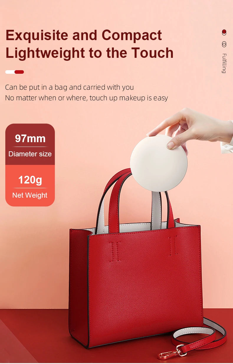Smart Sunscreen Led Light Portable Makeup Mirror Uv Camera Visual Face Sunscreen Makeup Mirror
