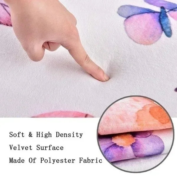 Persian Retro Rug For Living Room Sofa Area Non-Slip Washable Rug For Bedroom