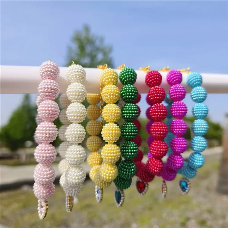 Hot Sale High-end Colorful Personalized Pearl Pet Collar Adjustable Neck Necklace for Puppy Cats Dogs Wedding Party Pet Supplies