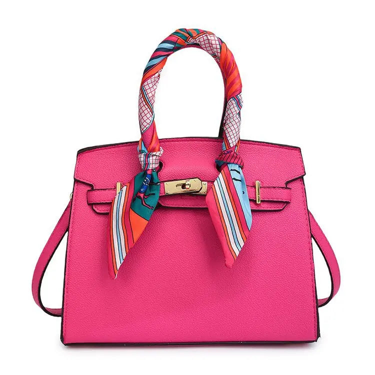 Kelly Bag Fashion Women Bag Large Capacity Shoulder Bag Unique Design Versatile Lock Handheld Crossbody Purse