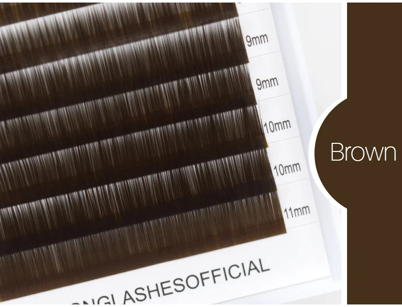 Brow Lashes I Eyebrow Extensions 12 Lines Per Piece Material Various Colors Soft and Resemble to Human Hairs
