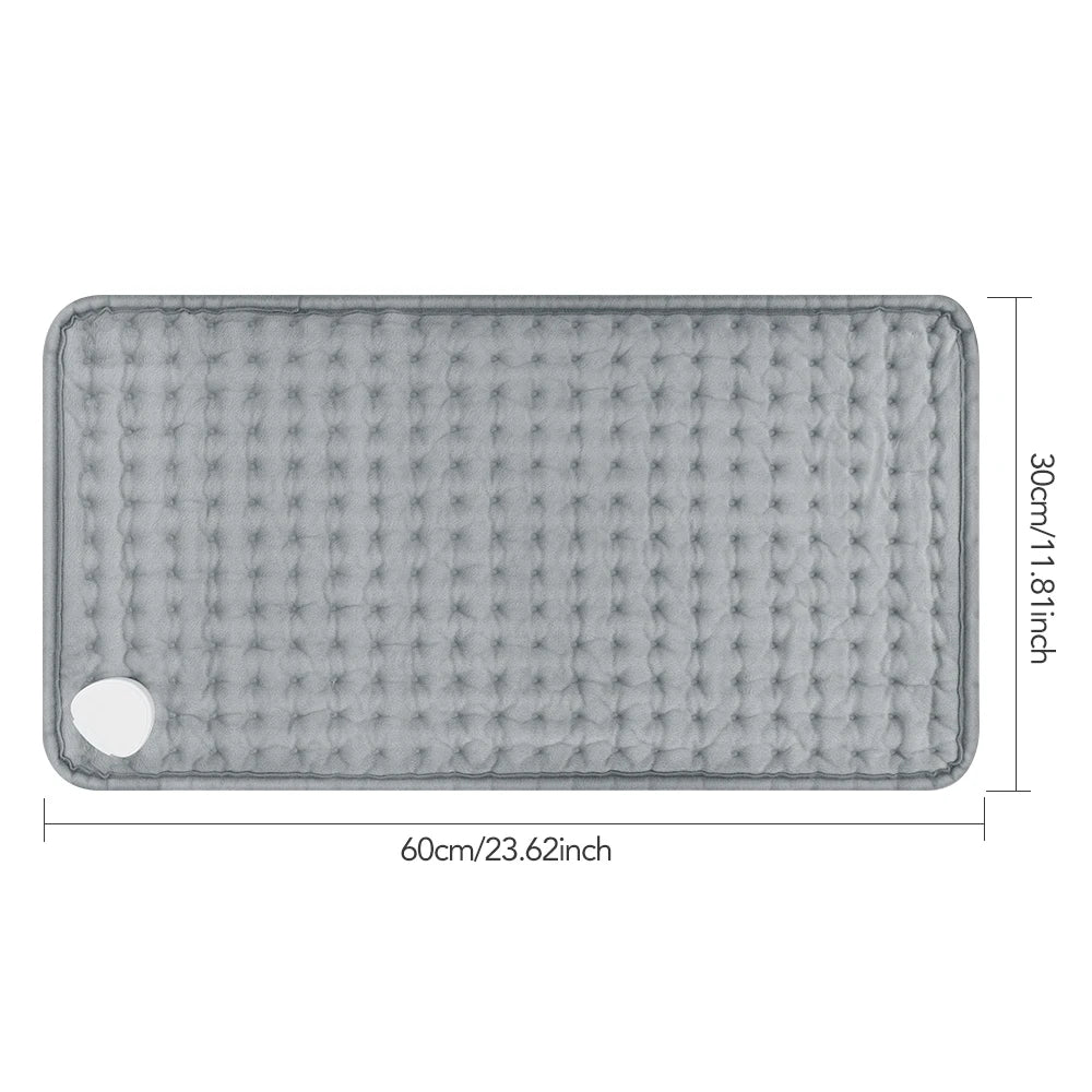 Electric Heating Blanket Thermal Pads Warmer 9 Levels Heated Mat Soft&Safe Winter Body Back Leg Warmer Pads Home Use 60*30cm