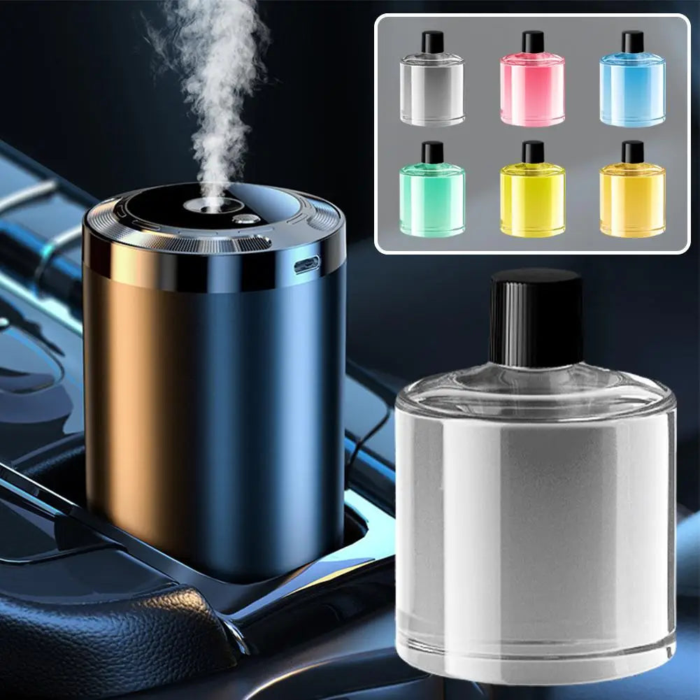 Smart Car Air Freshener - Adjustable Automatic Scent Diffuser with Starry Sky Ambient Light