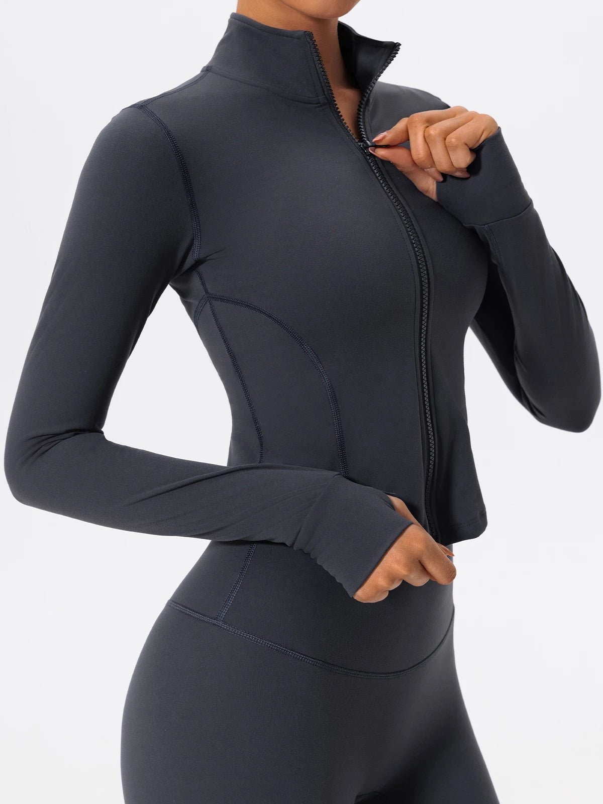 Ultra-Soft Fabrics Casual Tight Sports Jackets Women Zipper Yoga Clothes Quick-Dry Long Sleeve SPORTSWEAR REVOLUTION