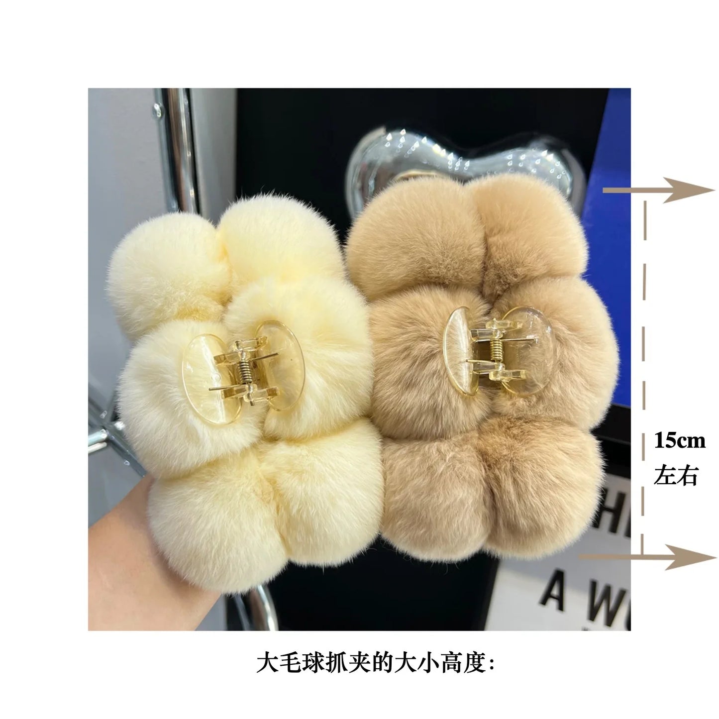 Hair Claw Accessories for Women Furry Pins Clips Cheveux Bandeau Korean Fashion Pinza Pelo Barrettes Cheveux Femme Haarschmuck