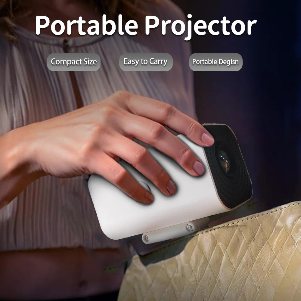 Mini Home Theater Projector - 180° Flexible 1080P USB Smartphone Screen Sharing