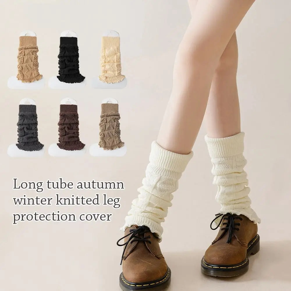 New Knitting Leg Warmers Cute Sweet Warm Foot Cover Boot Warmers Autumn Winter