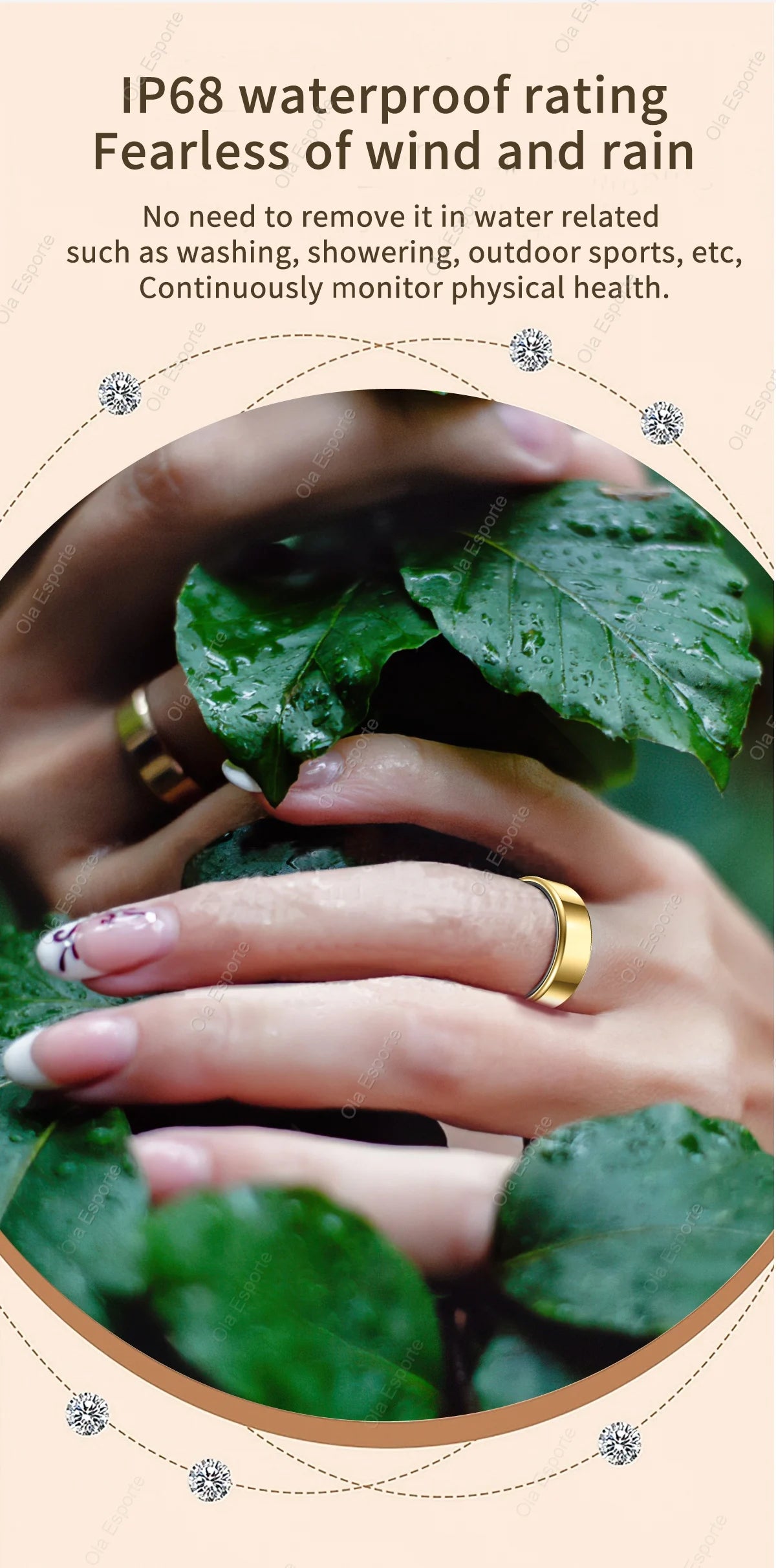 Smart Ring 2026 – Health Tracker, Fitness & Sleep Monitor, Smart Notifications, Stylish Wearable for Women & Men! Charging case for iOS and Android