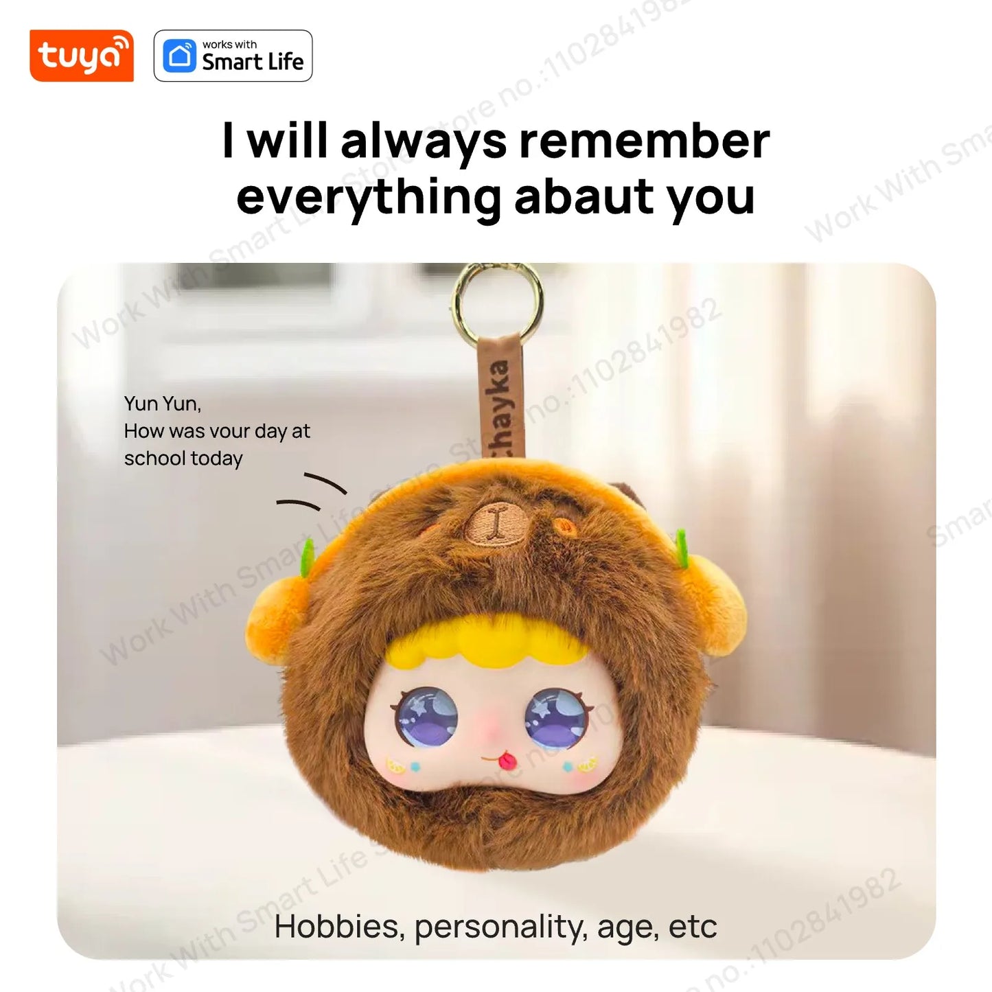 2026 Smart AI Plush Robot with LED Eyes & Voice Control – Interactive USB Rechargeable Companion for All Ages
