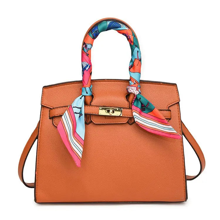 Kelly Bag Fashion Women Bag Large Capacity Shoulder Bag Unique Design Versatile Lock Handheld Crossbody Purse