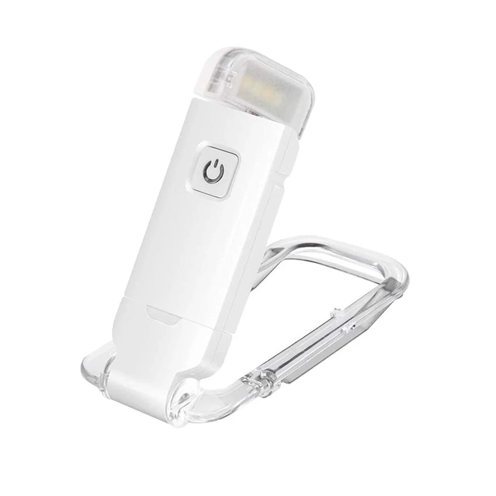 New LED Clip USB Rechargeable Book Reading Light Brightness Adjustable Eye Care Book Lamp Light Portable Bookmark Read Light