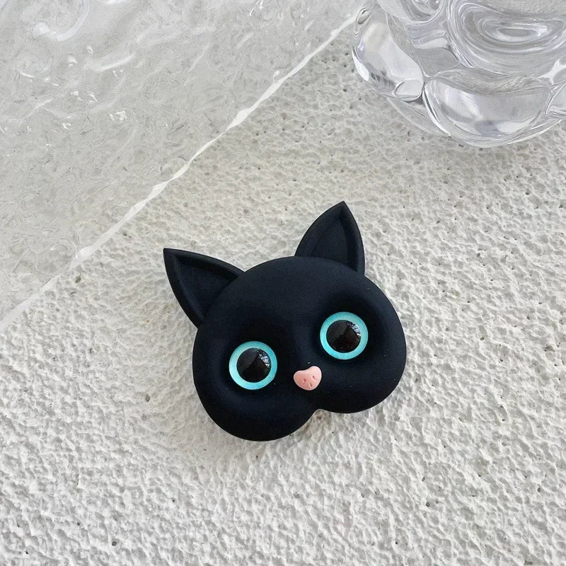 Universal Cartoon Cat Phone Stand Foldable Plastic Support