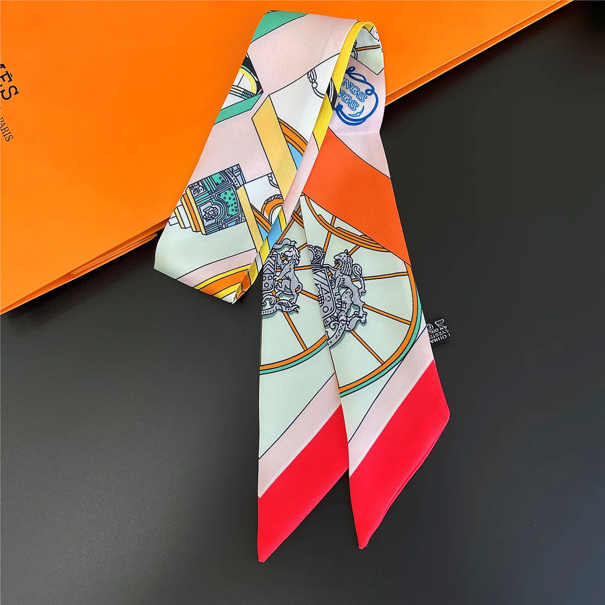 NEW 2026 Long Scarf for Women Narrow Ribbon Headband Female Neckerchief Handle Bag Band Bandana Hair Tie Accessories