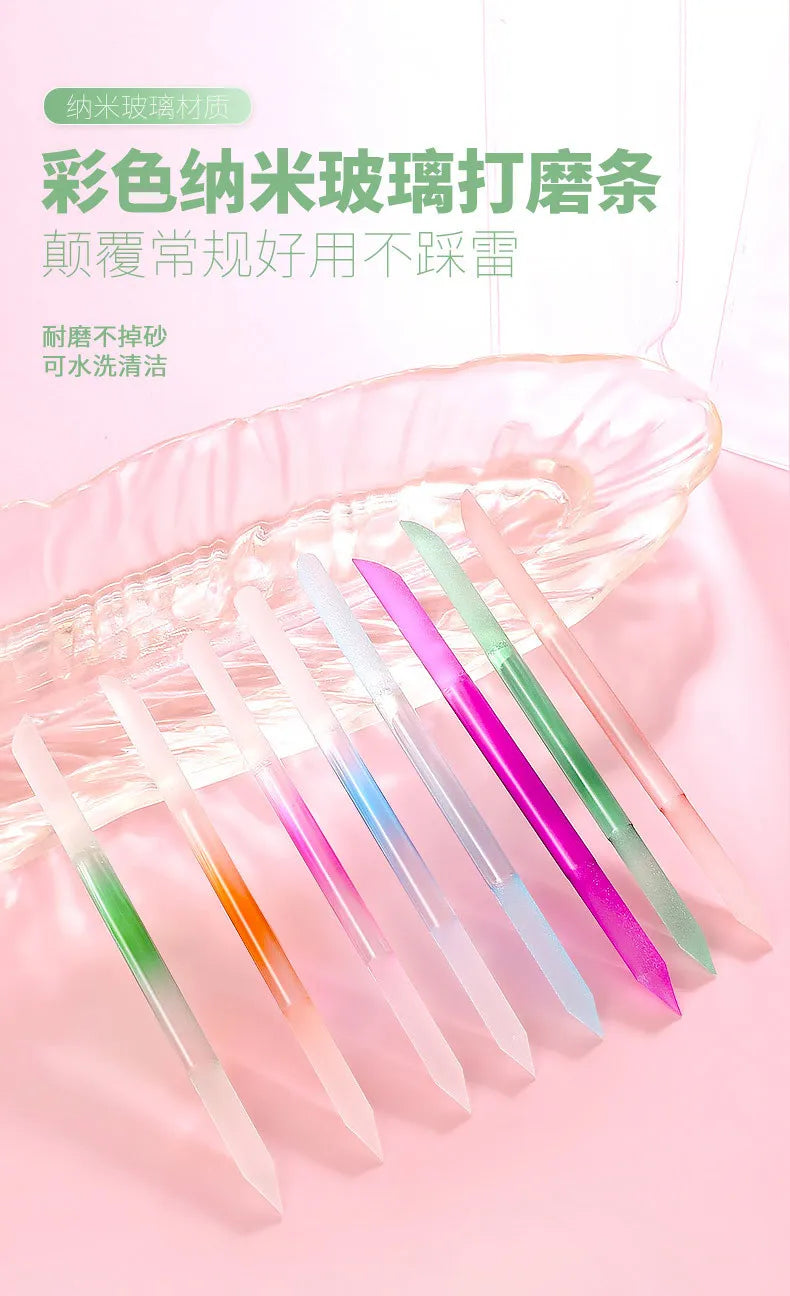 네일 Glass Cuticle Pusher Nail Manicure Stick Professional Precision Filing CuticleRemover PedicureForManicure Nails Accessories